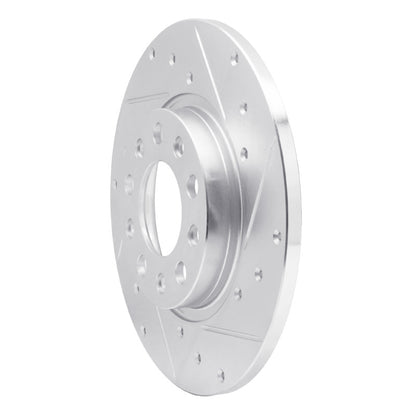 R1 Concepts R1 14-22 Chrysler 200 Rear Right Drilled & Slotted Silver Brake Rotor