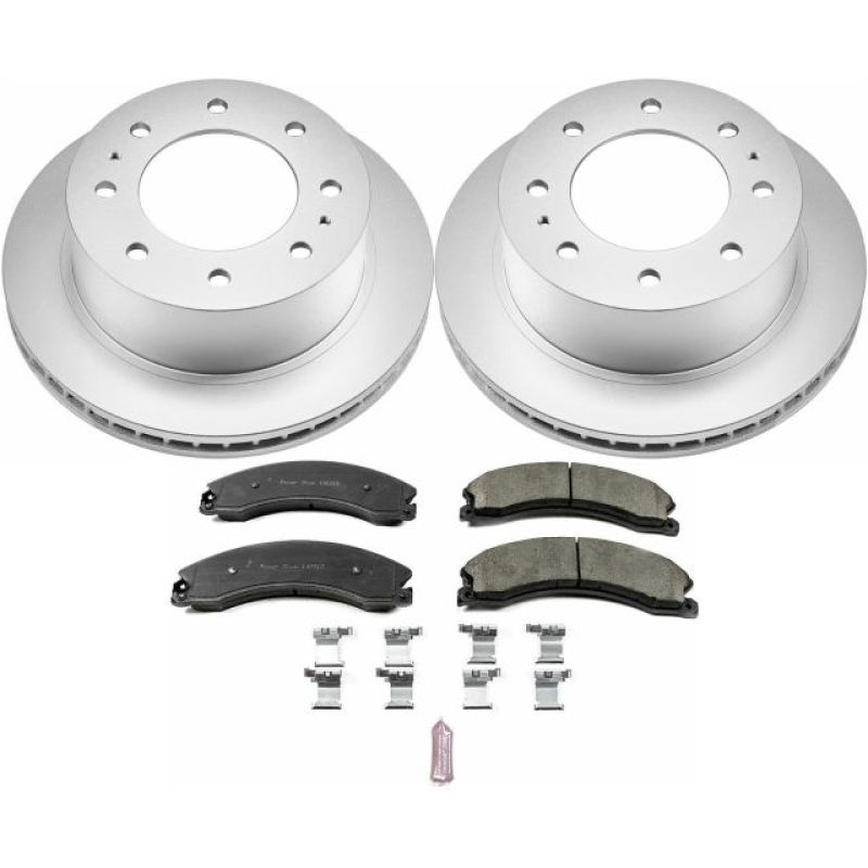 PowerStop Power Stop 15-19 GMC Sierra 2500 HD Rear Z17 Coated Brake Kit