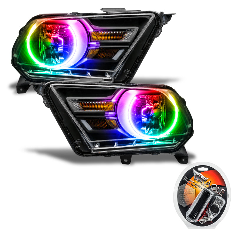 ORACLE Lighting Oracle 10-14 Ford Mustang HL (Non-HID) - ColorSHIFT
