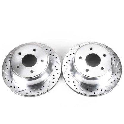 PowerStop Power Stop 97-05 Chevrolet Blazer Rear Evolution Drilled & Slotted Rotors - Pair