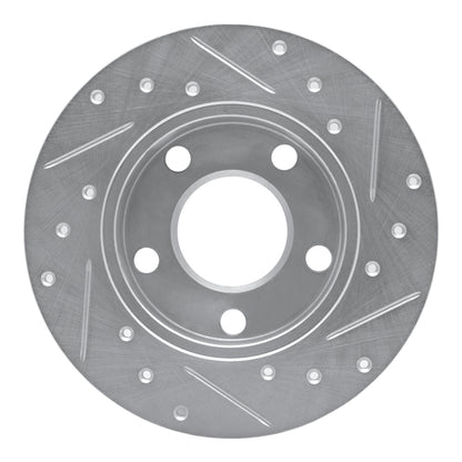 R1 Concepts R1 96-05 Audi A4 Quattro Rear Left Drilled & Slotted Silver Brake Rotor