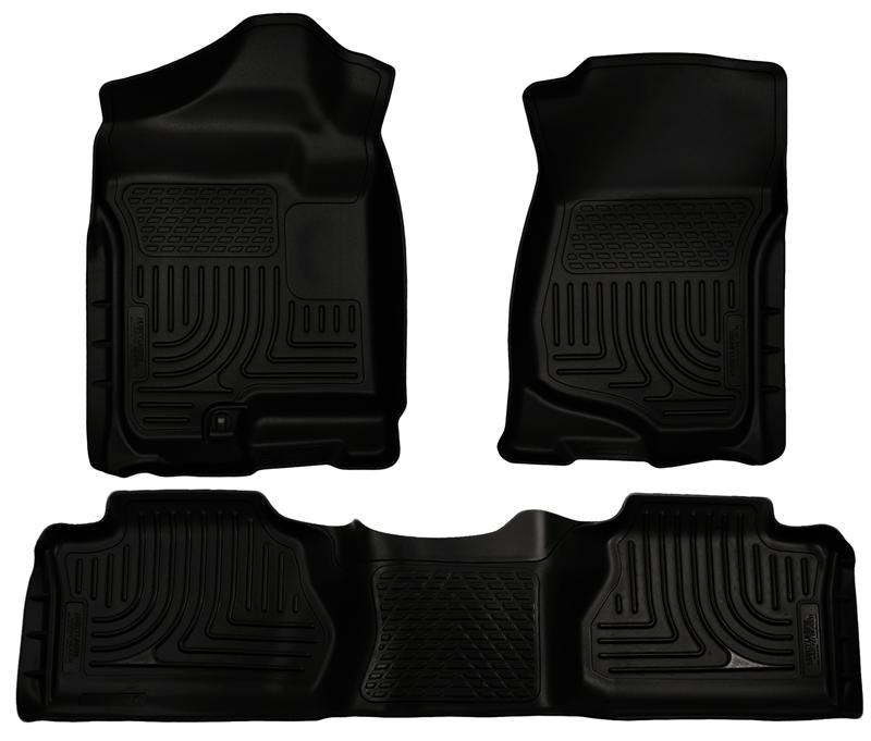Husky Liners 07-13 GM Escalade ESV/Avalanche/Suburban WeatherBeater Black Front/2nd Row Floor Liners