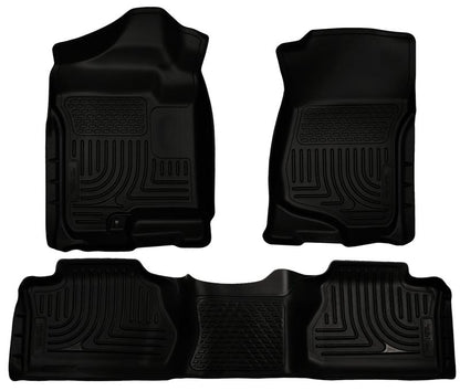 Husky Liners 07-13 GM Escalade ESV/Avalanche/Suburban WeatherBeater Black Front/2nd Row Floor Liners