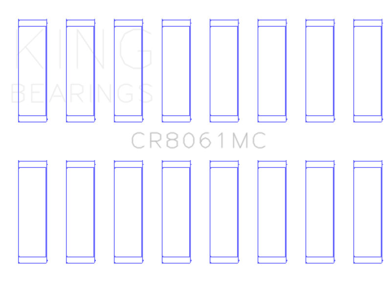 King Engine Bearings Toyota 3UR-FE (Size 0.25) Connecting Rod Bearing Set