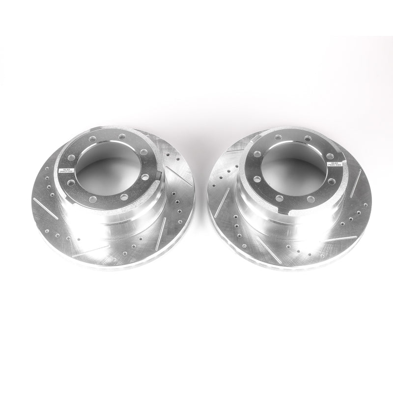 PowerStop Power Stop 05-12 Ford F-350 Super Duty Rear Evolution Drilled & Slotted Rotors - Pair