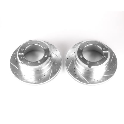 PowerStop Power Stop 05-12 Ford F-350 Super Duty Rear Evolution Drilled & Slotted Rotors - Pair