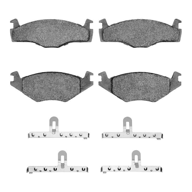 R1 Concepts R1 84-93 Volkswagen Rabbit Convertible Front Semi Met Pads & Hardware Kit