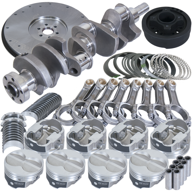 Eagle Ford 302 3.400in Crank 5.400in I-Beam Rods 4.000in Pistons 164 Tooth FW Balanced Assembly