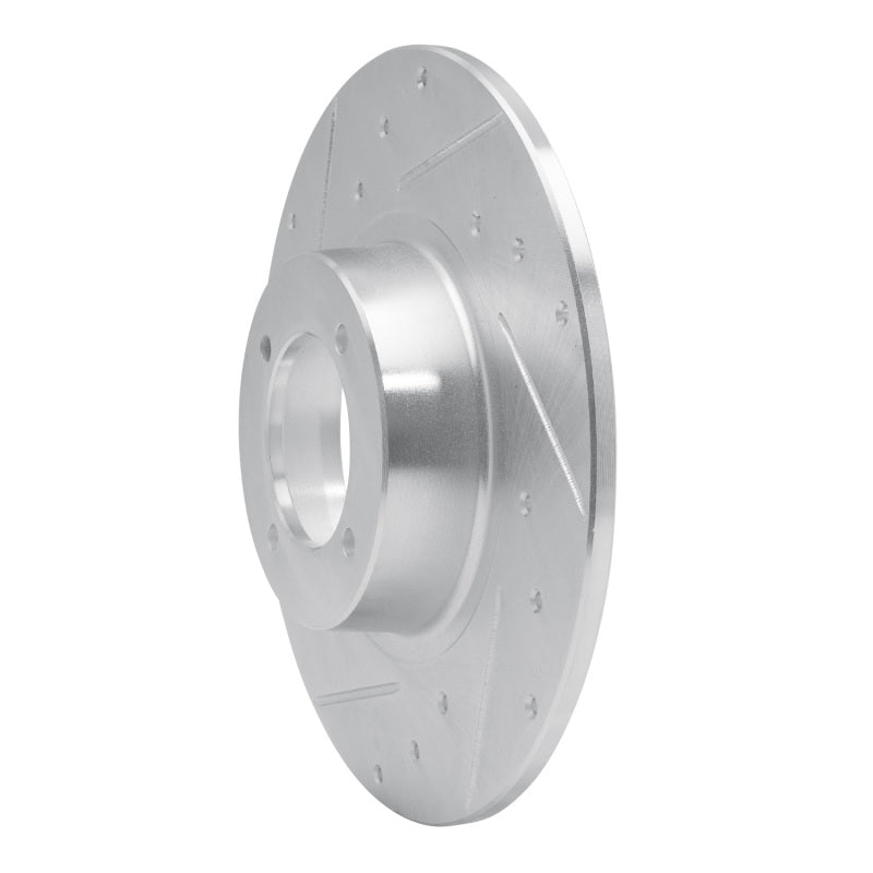R1 Concepts R1 62-80 MG MGB Front Left Drilled & Slotted Silver Brake Rotor
