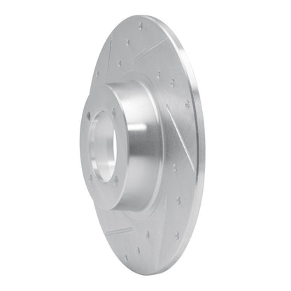 R1 Concepts R1 62-80 MG MGB Front Left Drilled & Slotted Silver Brake Rotor