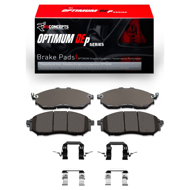 R1 Concepts R1 2005-2013 Infiniti G35 Front R1 Optimum OE Pads & Hardware Kit