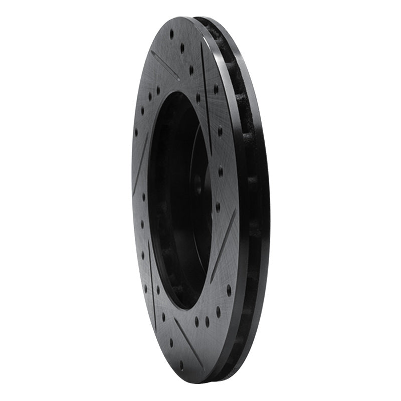 R1 Concepts R1 95-99 Dodge Neon (USA/Canada) Front Left Drilled & Slotted Black Brake Rotor
