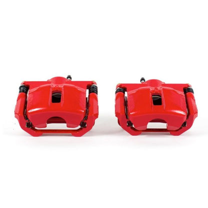 PowerStop Power Stop 09-14 Nissan Maxima Front Red Calipers w/Brackets - Pair