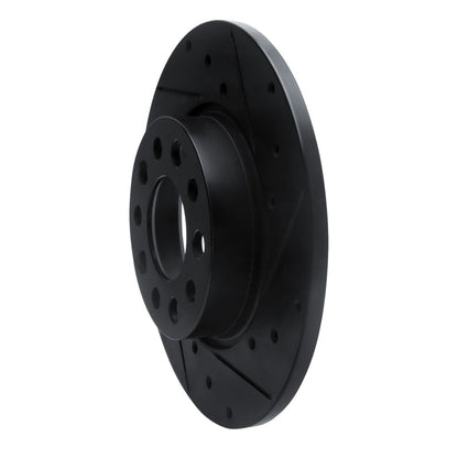 R1 Concepts R1 15-25 Alfa Romeo Tonale Rear Right Drilled & Slotted Black Brake Rotor