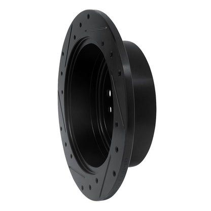 R1 Concepts R1 04-10 Toyota SIENNA Rear Right Drilled & Slotted Black Brake Rotor