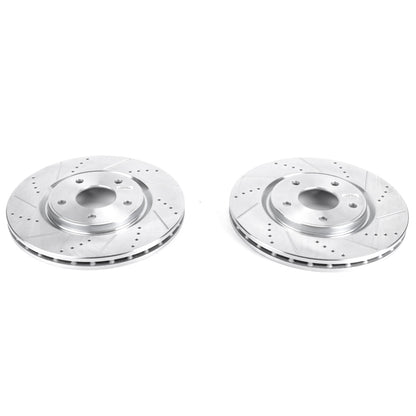 PowerStop Power Stop 17-19 Chrysler Pacifica Front Evolution Drilled & Slotted Rotors - Pair