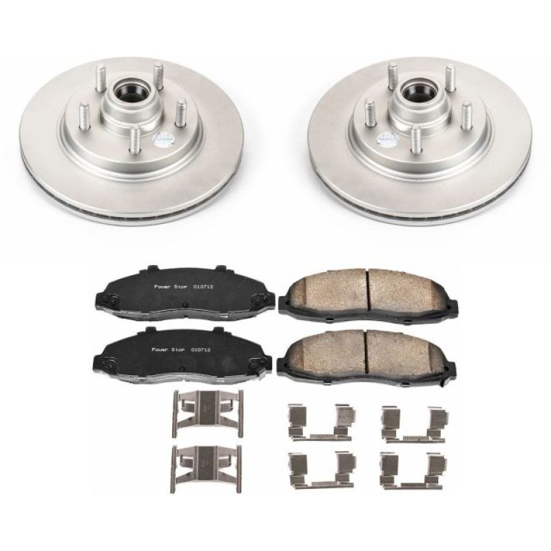 PowerStop Power Stop 00-03 Ford F-150 Front Z17 Evolution Geomet Coated Brake Kit