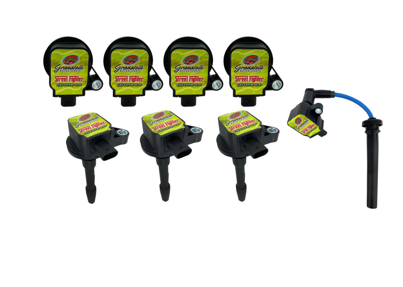 Granatelli Motor Sports Granatelli 18-23 Ford Coyote 4V Street Fighter Coil-On-Plug Wire Conn Kit w/Coil Packs (35K Volts)