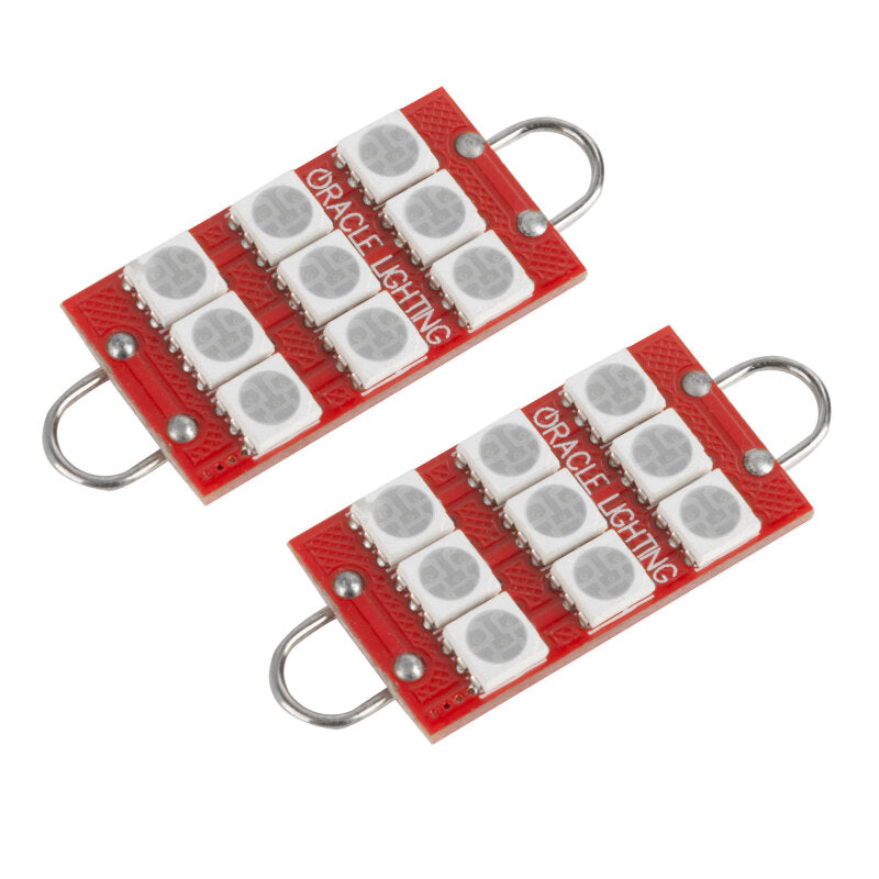 ORACLE Lighting Oracle 44MM 6 LED 3 Chip - Loop Festoon Bulbs (Pair) - Purple - UV/Purple