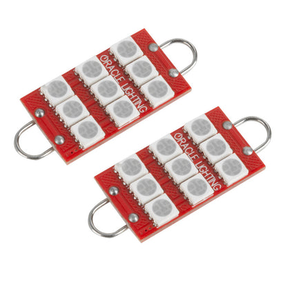 ORACLE Lighting Oracle 44MM 6 LED 3 Chip - Loop Festoon Bulbs (Pair) - Purple - UV/Purple