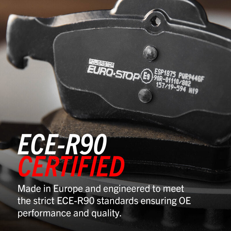 PowerStop Power Stop 03-07 Volvo XC70 Euro-Stop ECE-R90 Rear Brake Pads
