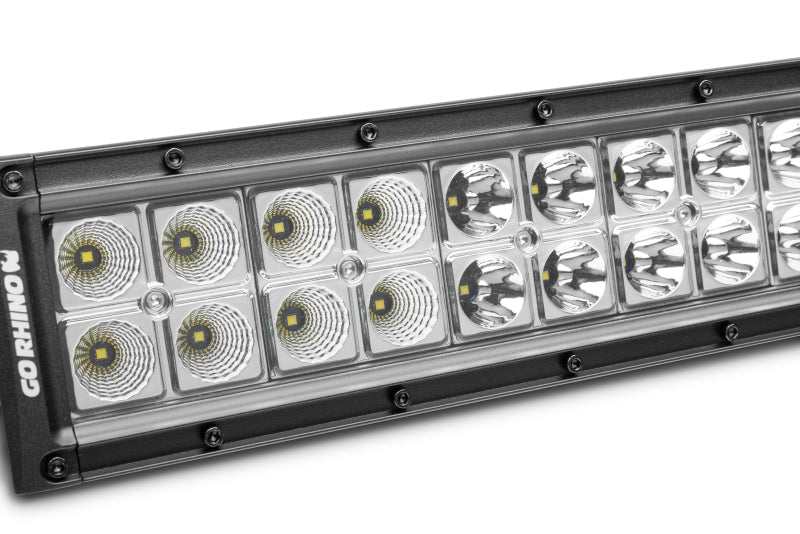 Go Rhino Xplor Bright Series Dbl Row LED Light Bar (Side/Track Mount) 31.5in. - Blk