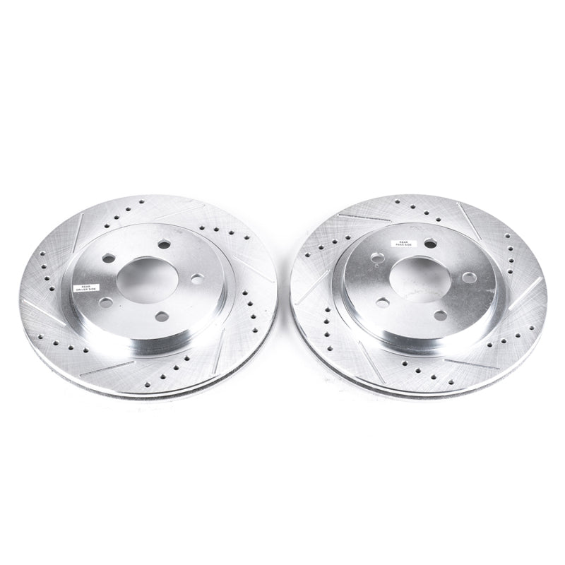 PowerStop Power Stop 05-14 Ford Mustang Rear Evolution Drilled & Slotted Rotors - Pair