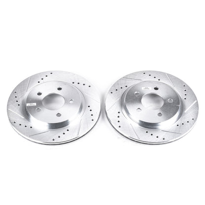 PowerStop Power Stop 05-14 Ford Mustang Rear Evolution Drilled & Slotted Rotors - Pair
