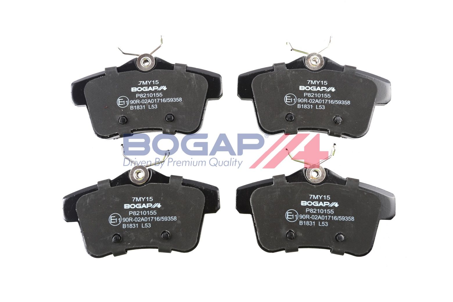 BOGAP P8210155 Brake Pad Set, Disc Brake
