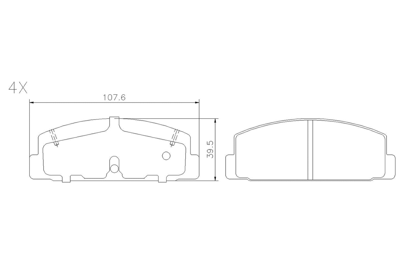 BOGAP F8210555 Brake Pad Set, Disc Brake