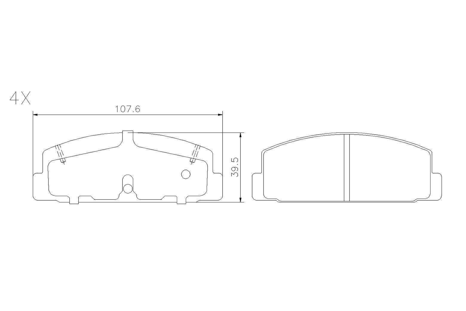 BOGAP F8210555 Brake Pad Set, Disc Brake