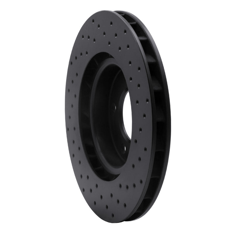 R1 Concepts R1 95-02 BMW M3 Right Front Drilled Black Brake Rotor