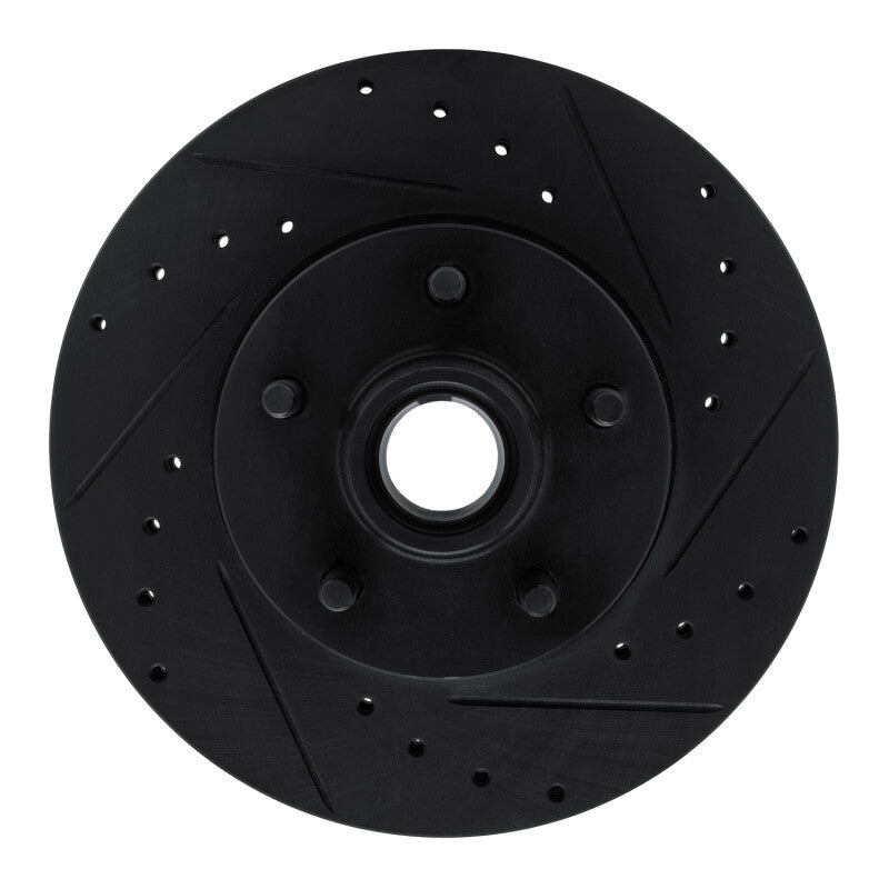 R1 Concepts R1 06-12 Ford Ranger (Mexico) Front Right Drilled & Slotted Black Brake Rotor