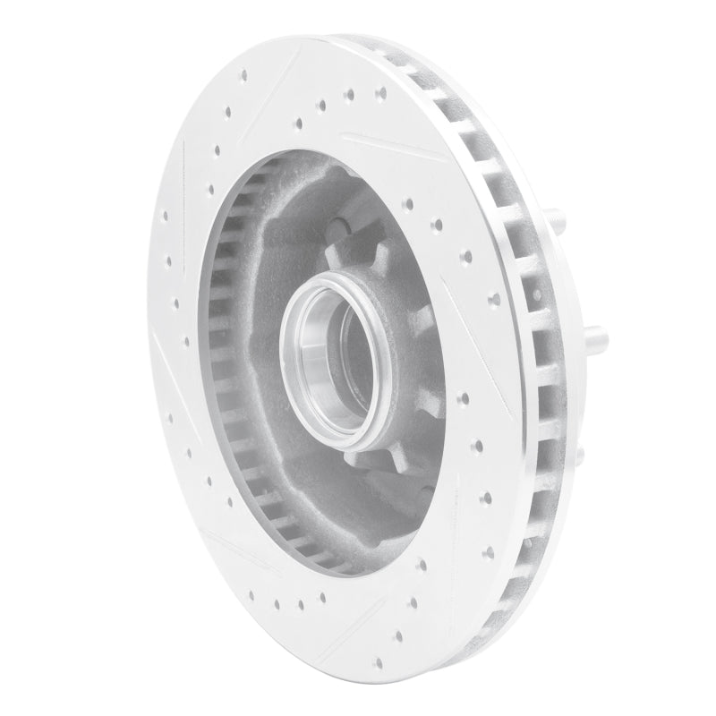 R1 Concepts R1 71-95 Chevrolet G30 Front Right Drilled & Slotted Silver Brake Rotor