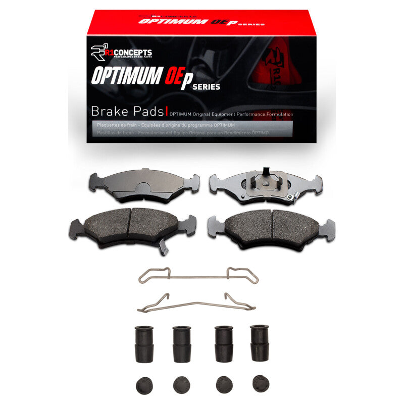 R1 Concepts R1 94-00 Kia Spectra Front Optimum OE Pads & Hardware Kit