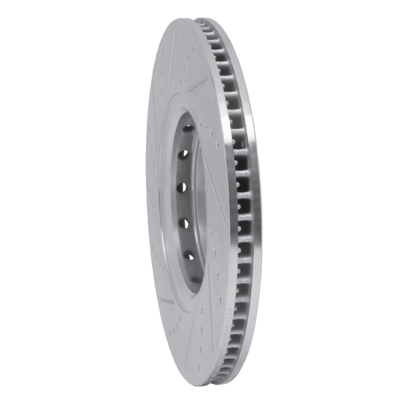 R1 Concepts R1 16-22 Acura ILX Front Right Drilled & Slotted Silver Brake Rotor