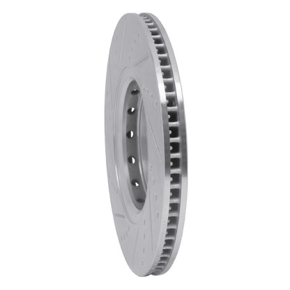 R1 Concepts R1 16-22 Acura ILX Front Right Drilled & Slotted Silver Brake Rotor