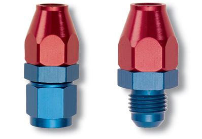 Russell Performance Red/Blue -8 AN Male 37 Degree to 1/2in Aluminum Tube