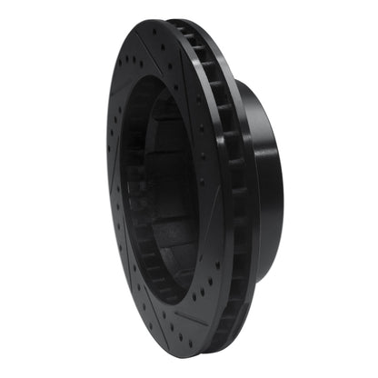 R1 Concepts R1 76-79 Ford F-250 4WD (Excl Super Duty) Front Left Drilled & Slotted Black Brake Rotor