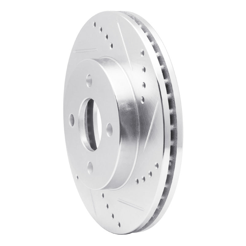 R1 Concepts R1 03-10 Chevrolet Cobalt Front Right Drilled & Slotted Silver Brake Rotor