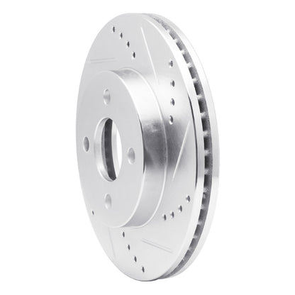 R1 Concepts R1 03-10 Chevrolet Cobalt Front Right Drilled & Slotted Silver Brake Rotor