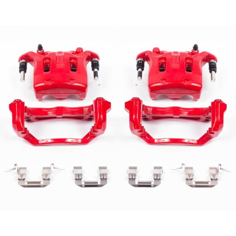 PowerStop Power Stop 08-12 Infiniti EX35 Front Red Calipers w/Brackets - Pair