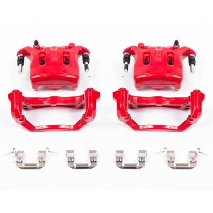 PowerStop Power Stop 08-12 Infiniti EX35 Front Red Calipers w/Brackets - Pair