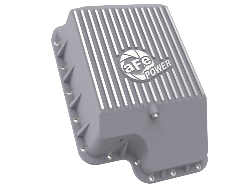 aFe Transmission Pan (Raw); Ford Diesel Trucks 03-10 V8-6.0/6.4L (td)