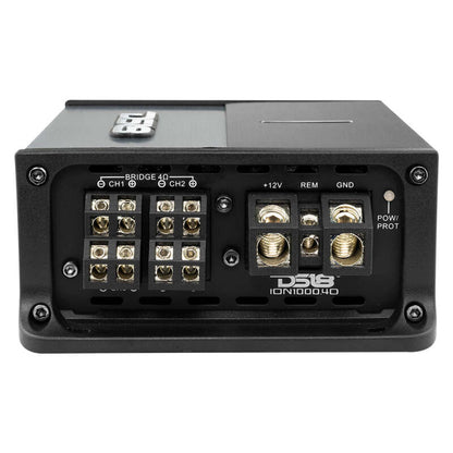 DS18 4-Channel Amp 2x 500/4ohm Bridge 4 x 250/2ohm 4 x 150/4ohm Watts RMS Class D