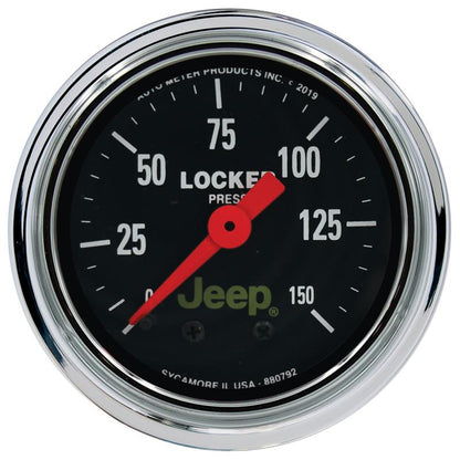 Autometer Jeep 2-1/16in 150 PSI Mechanical Air Locker Gauge