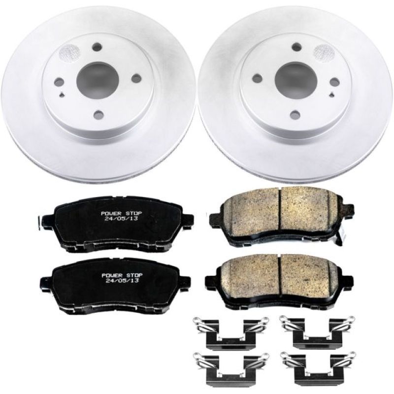 PowerStop Power Stop 11-14 Mazda 2 Front Z17 Evolution Geomet Coated Brake Kit