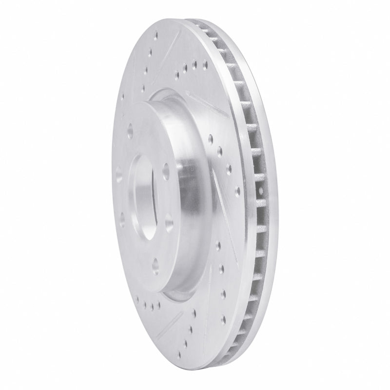 R1 Concepts R1 02-06 Hyundai SONATA Front Left Drilled & Slotted Silver Brake Rotor