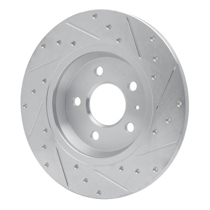 R1 Concepts R1 08-25 Audi Q5 (USA/Canada Excl Hybrid) Rear Left Drilled & Slotted Silver Brake Rotor