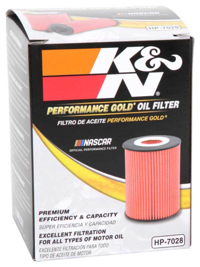 K&N Engineering K&N Performance Oil Filter for 2010+ Mercedes Benz GLE350D 3.0L V6 DSL 2.75in OD x 3.625in H